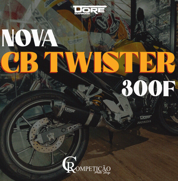 Escapamento DORE para Honda Nova CB Twister 300F